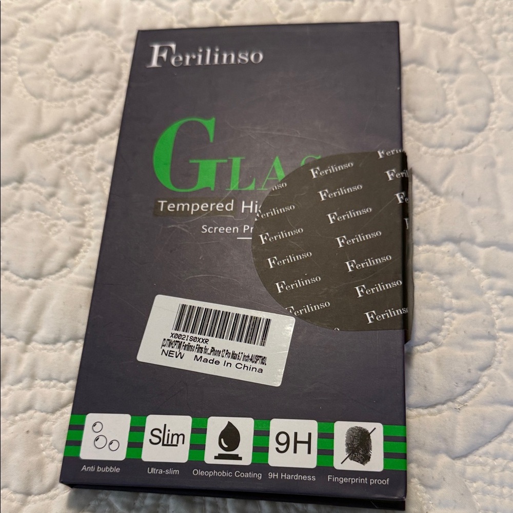 iPhone 12pro max screen protector 1, 2camera covers